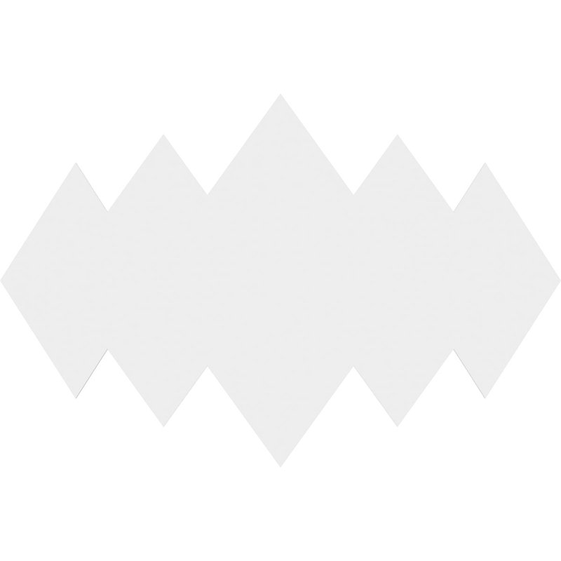 Médaillon de plafond contemporain en PVC de qualité architecturale 38 po x l 25 3/8 po x H 11 3/4 po x P 1 po