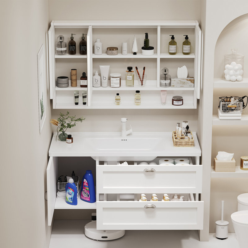 French light luxury simple bathroom cabinet