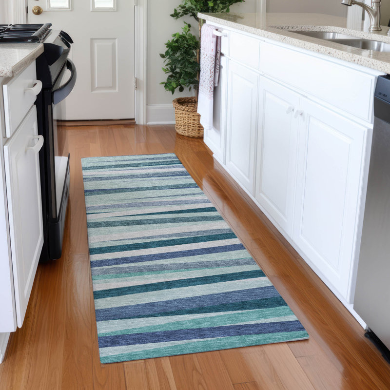  Tapis gris intérieur / extérieur lavable à la machine Chantille ACN997, Tapis de couloir 2 pi 3 po x 7 pi 6 po