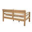 Ensemble de conversation d'extérieur en bois d'acacia avec coussins Fierro