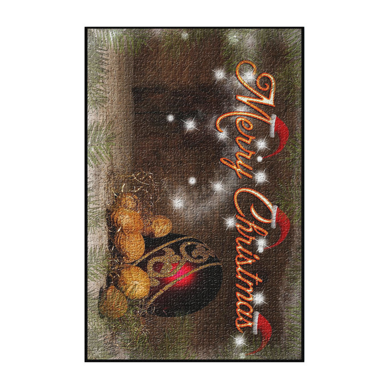 Tapis de noël brown area, Rectangle 4 pi x 6 pi