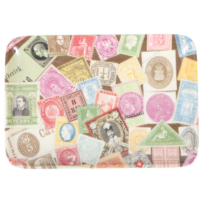 Husted Philately 6.5" Melamine Appetizer Plate