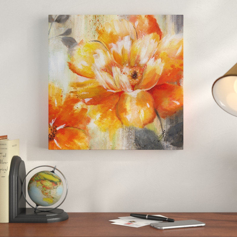 " Orange Crush II ", 16" H x 16" W x 1.5" D