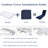 2Pcs Outdoor Chaise Lounge Seat Cushions, Navy Blue, Material, Sponge Filling, & Fade , Removable Zipper Covers For Long-Term Use Patio Chair Cushion Replacement , Breathable , Fadeproof, Detachable