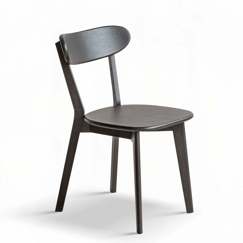 Chaises de salle à manger en bois, Noir