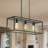Kitchen Island Steel Rectangle Dimmable Pendant-454512282-454512281
