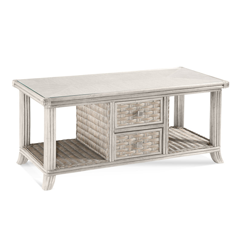 Somerset Coffee Table, Antique Frost White