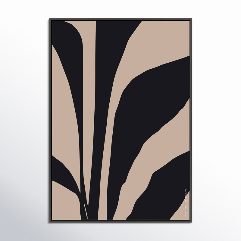 Organic Abstraction 1 Print by Romina Gadler, 20" H x 14" W x 1.25" D, Black Framed Canvas