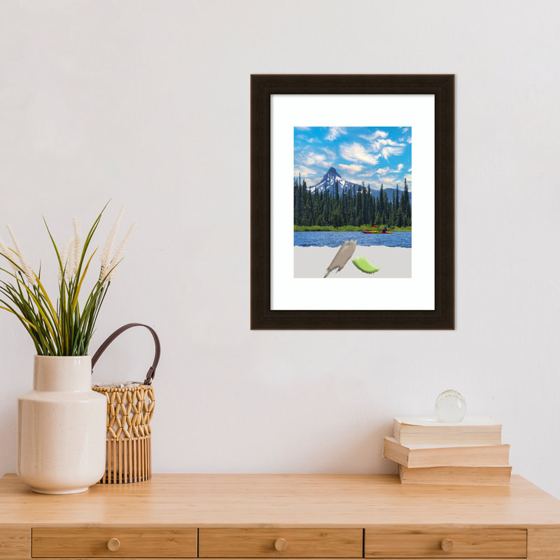 Espresso Brown Wood Picture Frame, Photo Frame, Art Frame, 11 po x 14 po