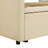 Twin Size Upholstered Daybed With Pop Up Trundle, Beige-318475087