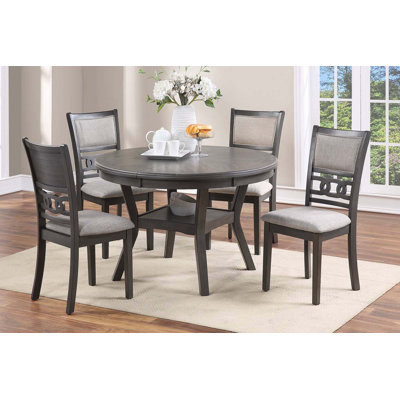 Ensemble de table ronde contemporaine 5 pièces
