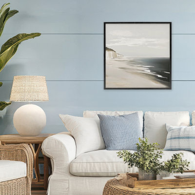 Giclée encadrée Soft Sands in Neutrals, design par Mona Grace