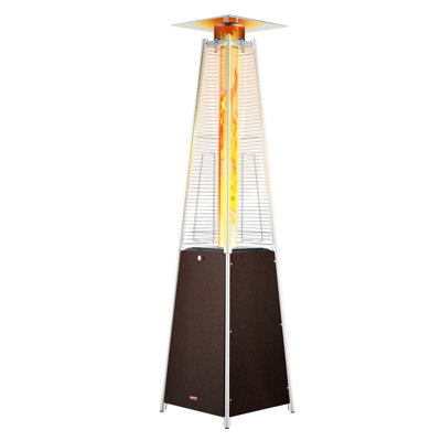 VEVOR Propane Patio Heater 48000BTU Pyramid w/Wheels for Outdoor Patio