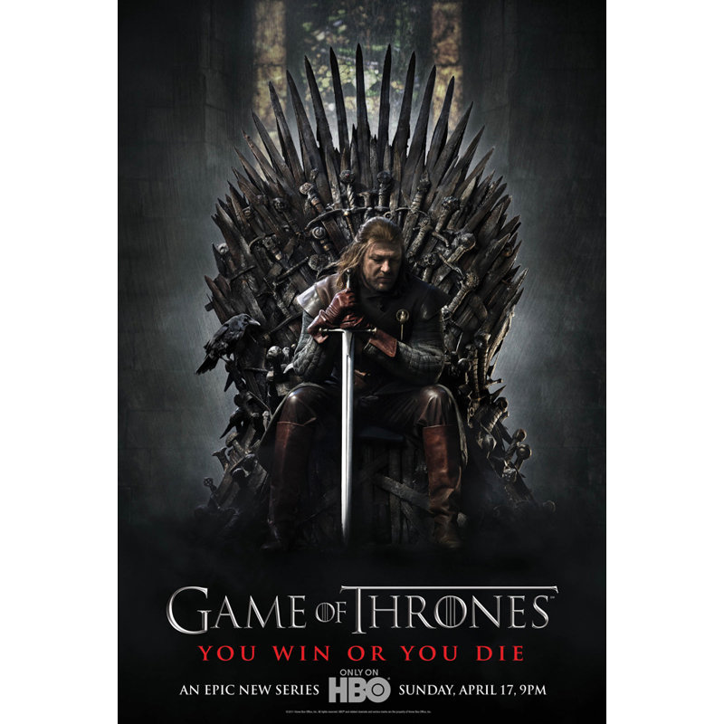Game of Thrones, H 18 po x l 12 po