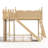 Twin Solid Wood Loft Bed with Storage, Wardrobe, Detachable Slide & Ladder, Natural-114218331-114218328