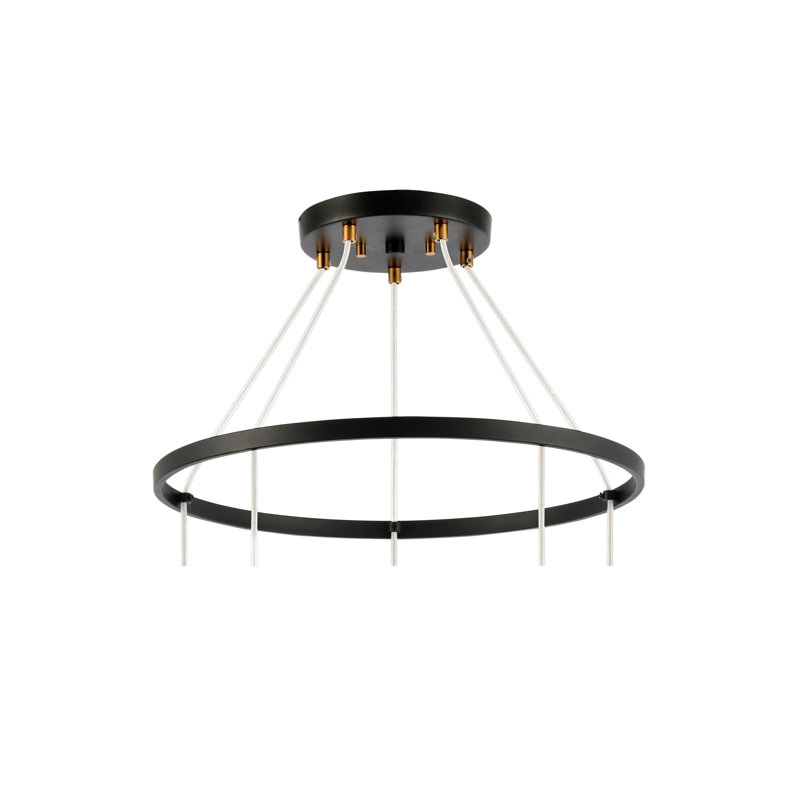 Happel 5 - Light LED Tiered Chandelier