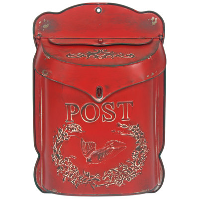 Coppage Steel Wall Mounted Post Box