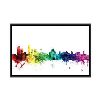 «Rainbow Skyline Series», reproduction d'art sur toile tendue