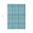 Teal Blue Plaid Washable Indoor Outdoor Area Rug-125213667