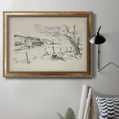 " Sketched Barn View II " Print