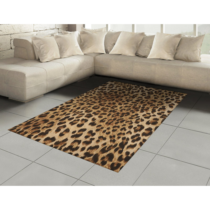 Mel Animal Print Hand Woven Area Rug, Rectangle 120 x 180cm