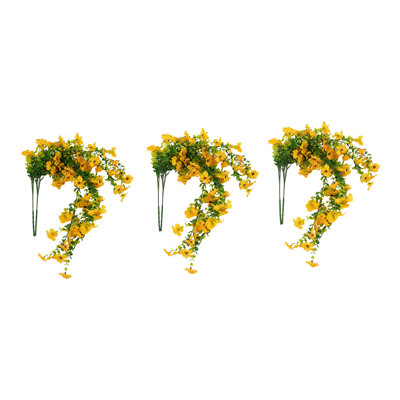 Lot de 6 plantes artificielles suspendues et fleurs suspendues