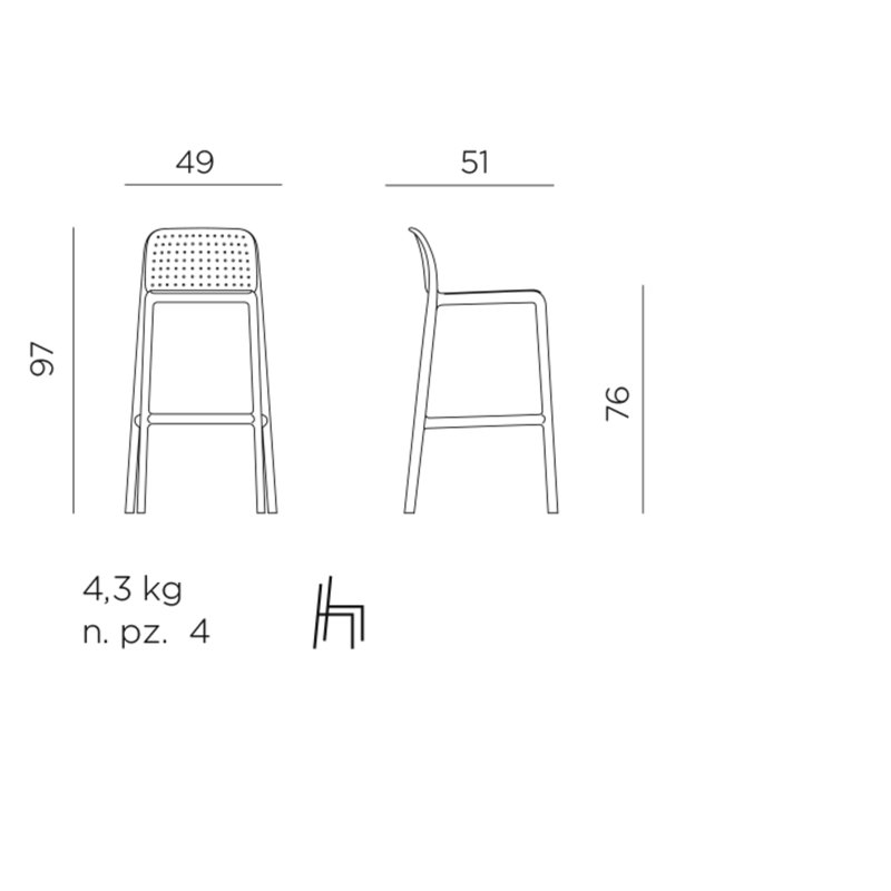 Lido Outdoor Bar Stool, Agave