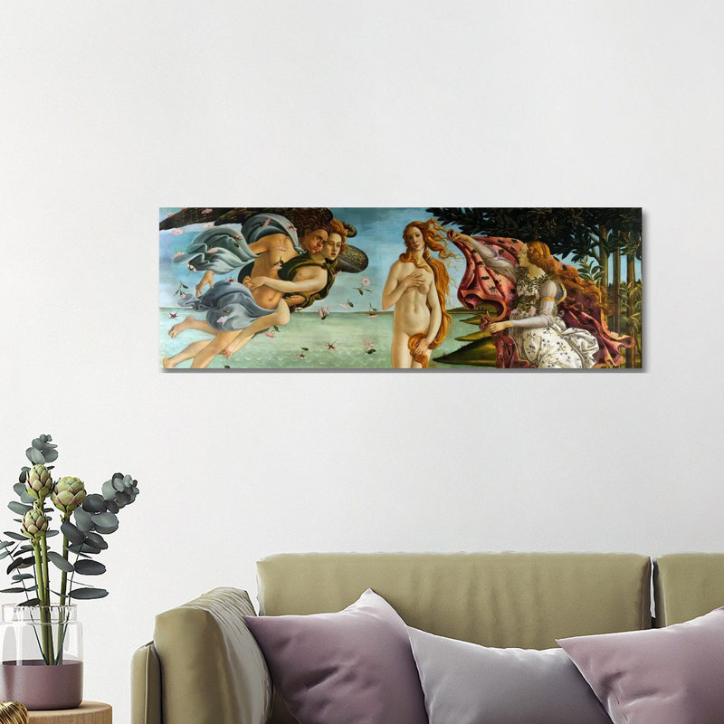 Birth Of Venus by Sandro Botticelli - Wrapped Canvas Panoramic Print, 121.92 cm H x 40.64 cm W x 1.91 cm D