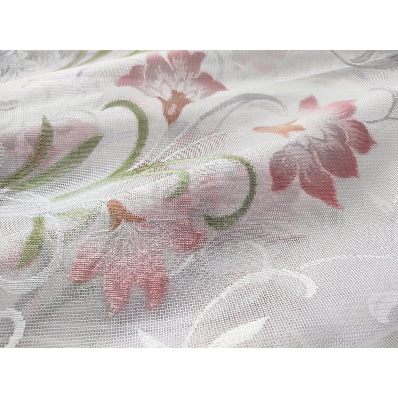Painted Lace Slot Top Panel, 200cm Width x 160cm Drop, Pink