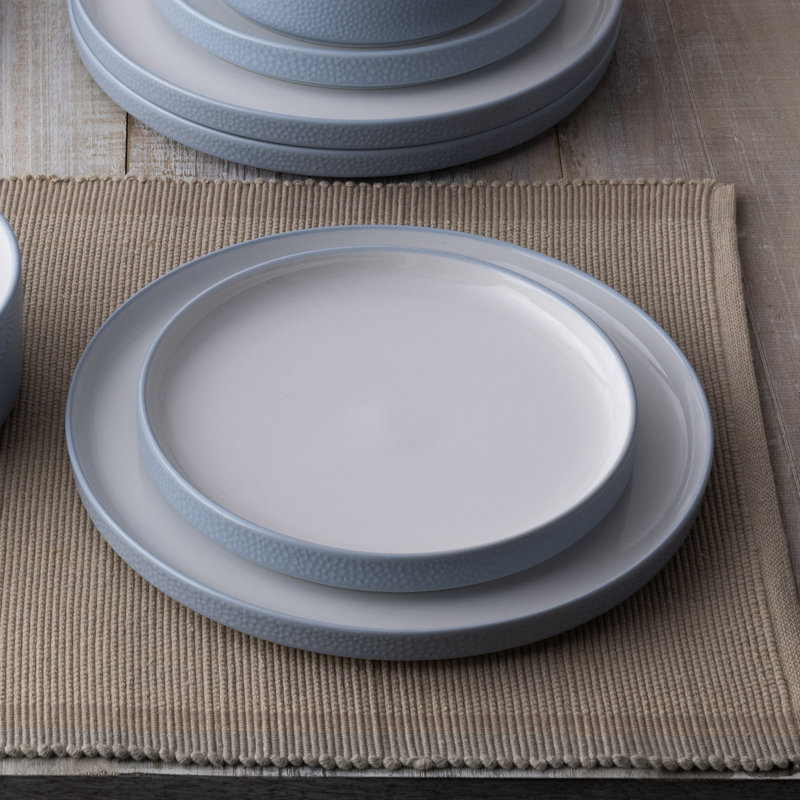 Couvert individuel 4 pièces Noritake Colortex Stone, Turquoise