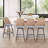 Upholstered Light Gray Rattan Full Back Counter Swivel Bar Stool-121091459