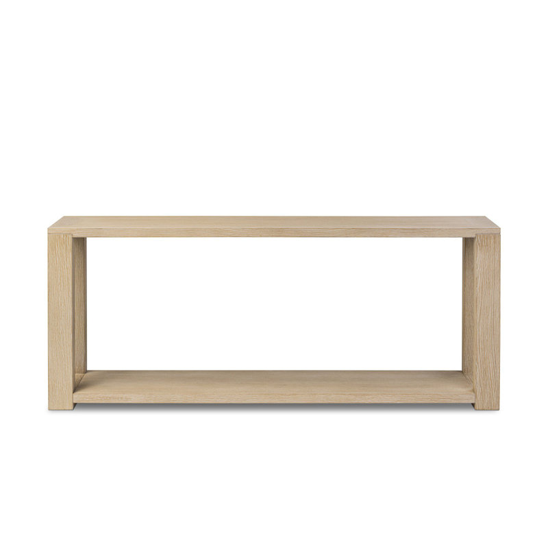 Flores Edison Console Table Veneer, Bleached Oak