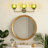 Glausen 3 - Light Black Wall Sconces Bathroom Vanity Lights With Tulip Green Glass Shade-208698088-208698091