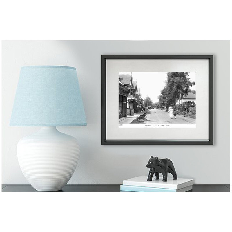 Grayshott, Headley Road 1917 by Francis Frith - Single Picture Frame Print, 40cm H x 50cm W x 2.3cm D