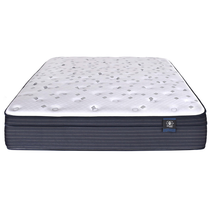 Hybrid Euro Top Mattress With Cooling Gel Foam, Plush Comfort Layers, Reinforced Lumbar Support, And Individually Wrapped Coils For Balanced Pressure Relief And Motion Isolation.