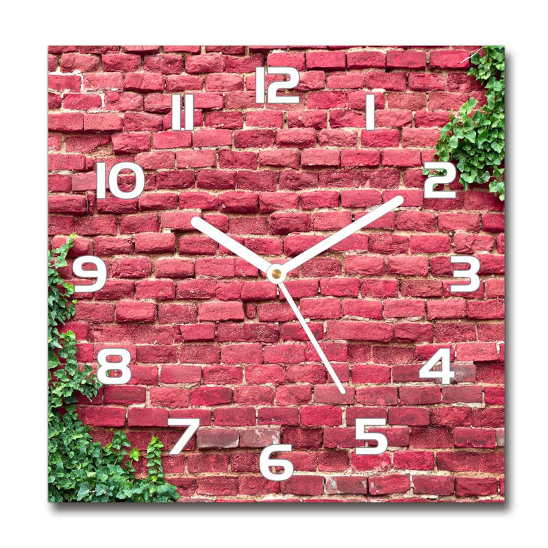 Heleyna Glass Wall Clock, White