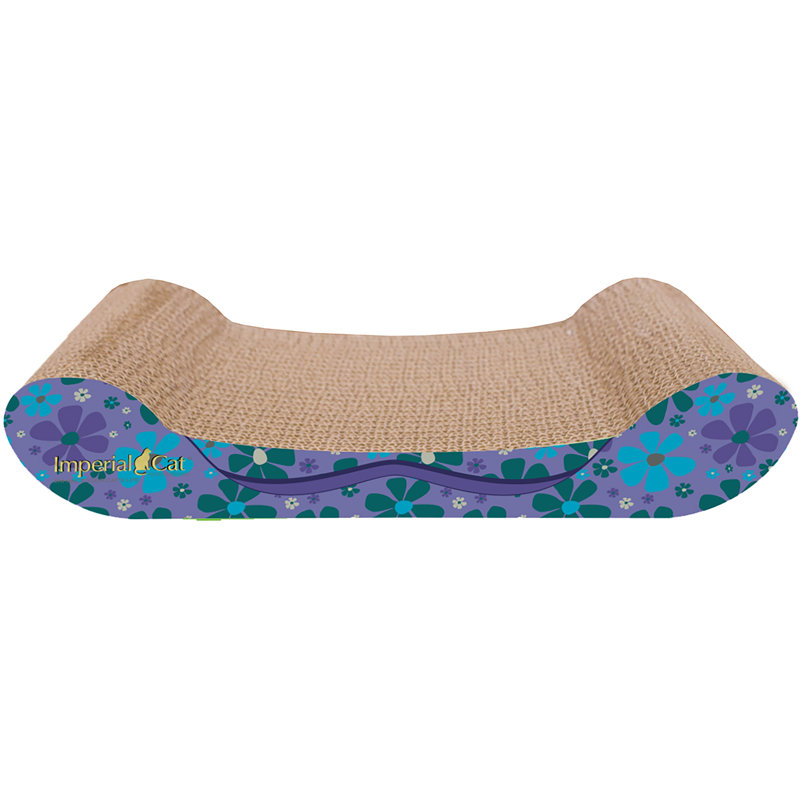 Grattoir pour canapé lounge Anton, Bleu / Vert