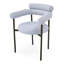 Chaise de salle à manger rembourrée avec pieds en métal (ensemble de 2)-86390179-86390177