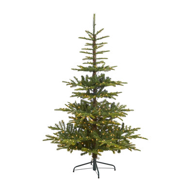Lighted Artificial Spruce Christmas Tree