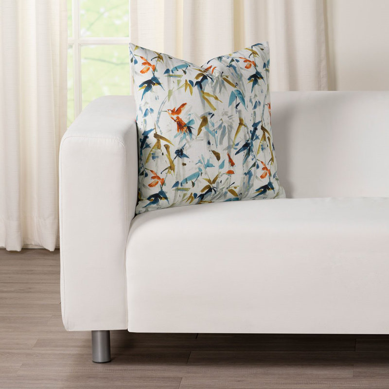Floral Reversible Throw Pillow, 19" x 19"