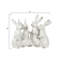Barraza Whitewashed Polyresin Bunny Rabbit Quartet Figurine