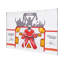 Bâche de tir de hockey, cible de pratique de tir de hockey sur glace, filet de qualité supérieure résistant aux déchirures avec 7 trous, remplacement facile du filet de hockey, équipement d'entraînement pour la précision du tir