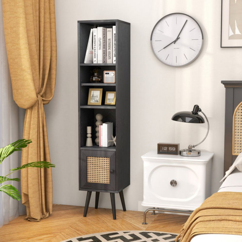 Rangement pour salle de bain Raeleigh, Noir mat