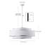 Luminaire suspendu en fer 6 lumières