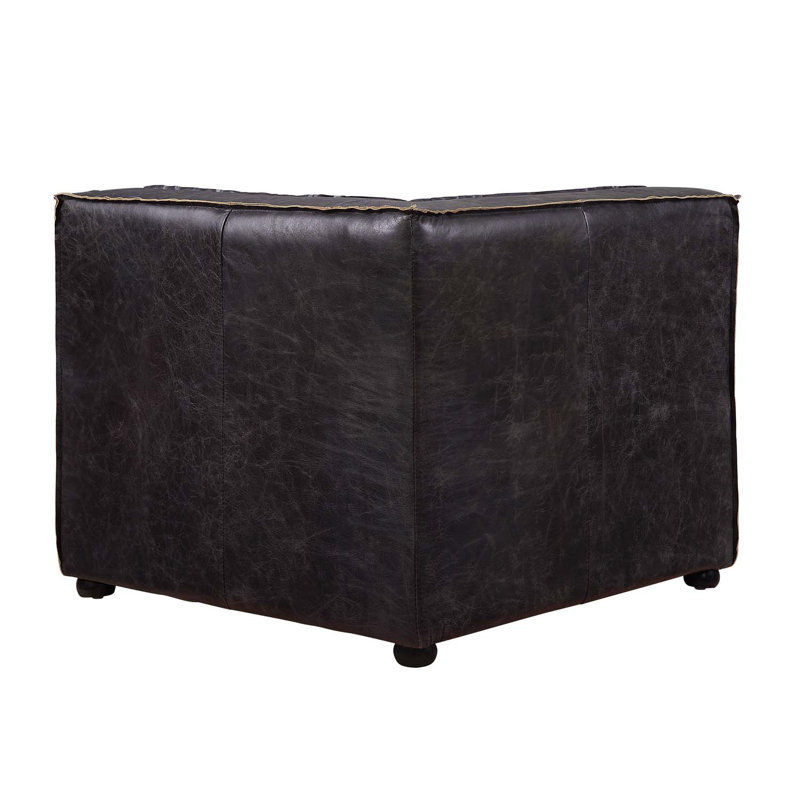 Birdie modulaire - Wedge, cuir fleur ardoise antique