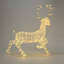 Décoration de Noël de renne lumineuse avec minuterie
