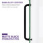 Vensea Series 31.5'' W x 56'' H Pivot Frameless Tub Door with Clear Glass