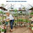 6x4 FT Polycarbonate Greenhouse, Sturdy Aluminum Frame with Adjustable Roof Vent & Lockable Door, Walk-In Grow House for Garden, Patio or Backyard - Yellow-124010629
