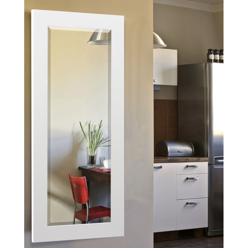 Conah Flat Mirror, 63.5" H x 25.5" W, White