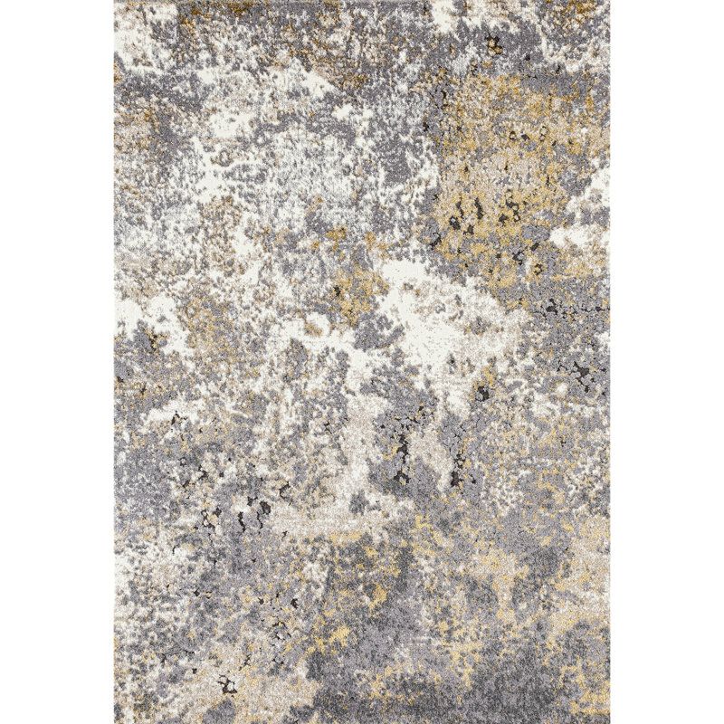 Elrosa Abstract Indoor Rug, Rectangle 2' x 3'